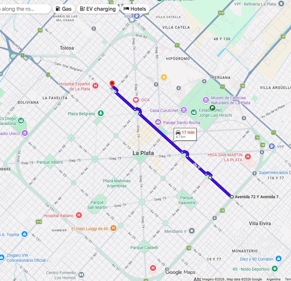 Mapa de Recorrido